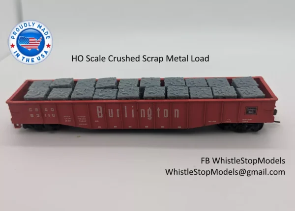 HO Scale Crushed Scrap Load