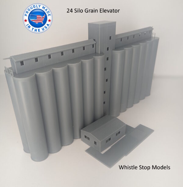 N Scale Double Grain Elevator N8001 - Image 3