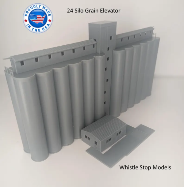 Z Scale Double Grain Elevator - Image 2