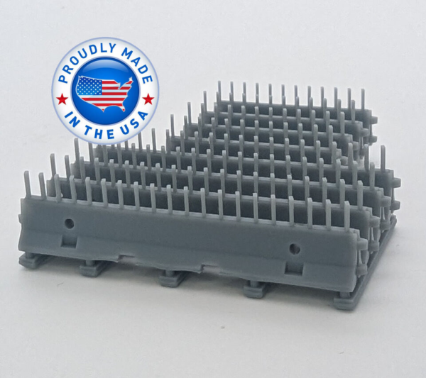 HO Scale K Rails with View Blockers - Image 3