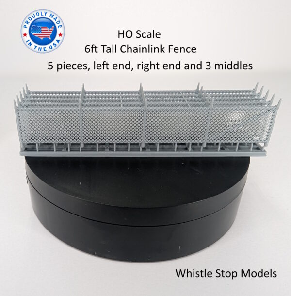 HO Scale 6 Foot Chainlink Fence