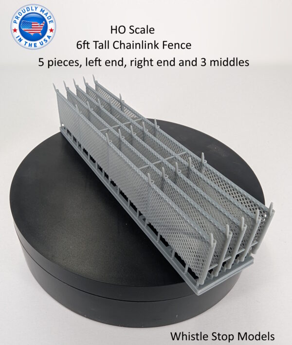 HO Scale 6 Foot Chainlink Fence no end posts - Image 4