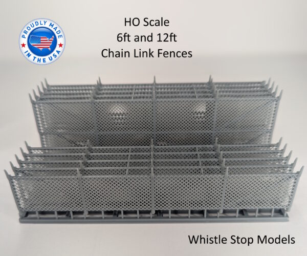 HO Scale 6 Foot Chainlink Fence - Image 2