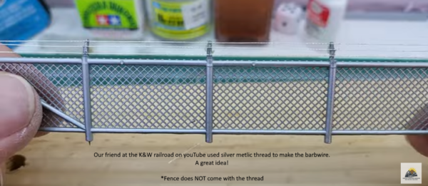 HO Scale 12ft Security Fence - Image 5