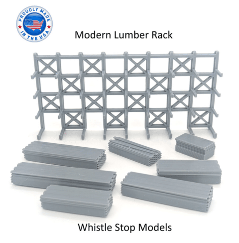 Ho Feuling Rack HO-Scale Modern Lumber Rack - Whistle Stop Models - Building Railroad ...