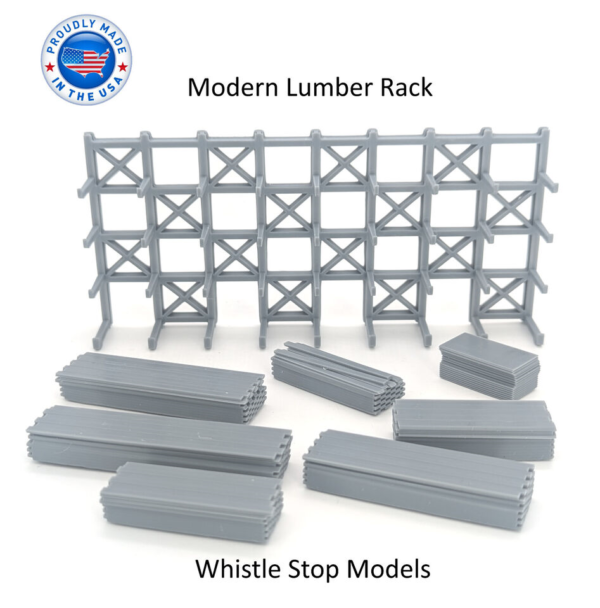 HO-Scale Modern Lumber Rack - Image 2