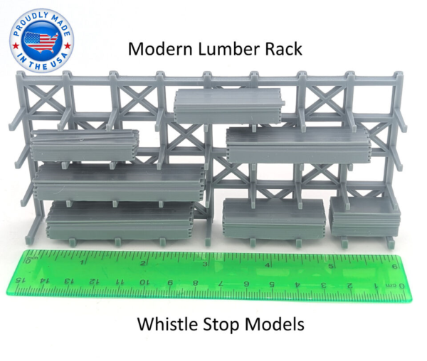 HO-Scale Modern Lumber Rack - Image 3