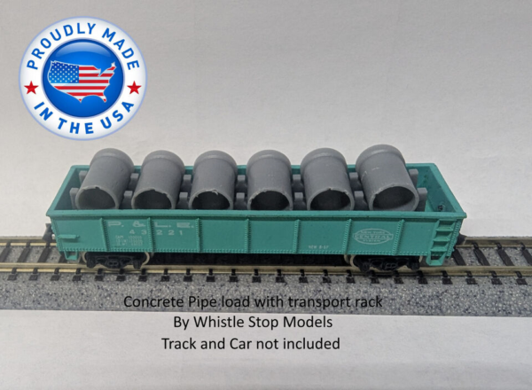 Z Scale Culvert Pipe Car Load - Image 4