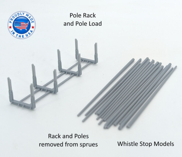 Z Scale Rack and Poles Car Load - Image 2