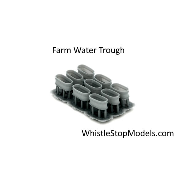 N Scale Water Troughs Set of 9 N8016