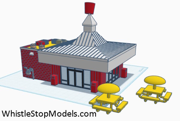 N Scale Shrimp Bucket Restaurant - Image 5