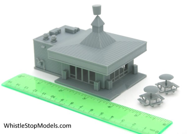 N Scale Shrimp Bucket Restaurant