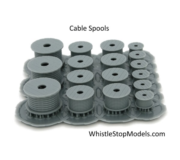 N Scale Large Cable Spools