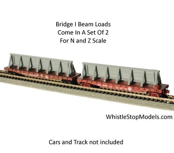Z Scale Bridge I Beam Flatcar Load (Set of 2)
