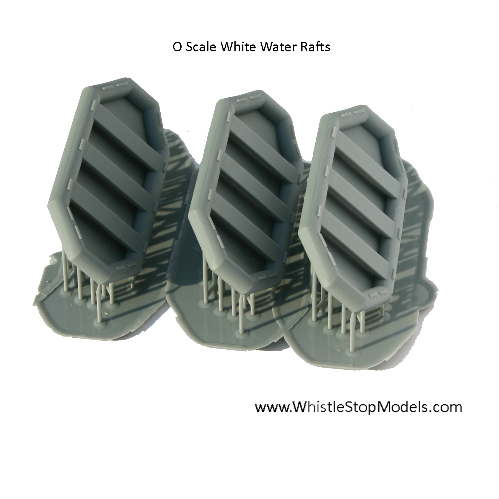 O Scale White Water Rafts (3) - Image 2