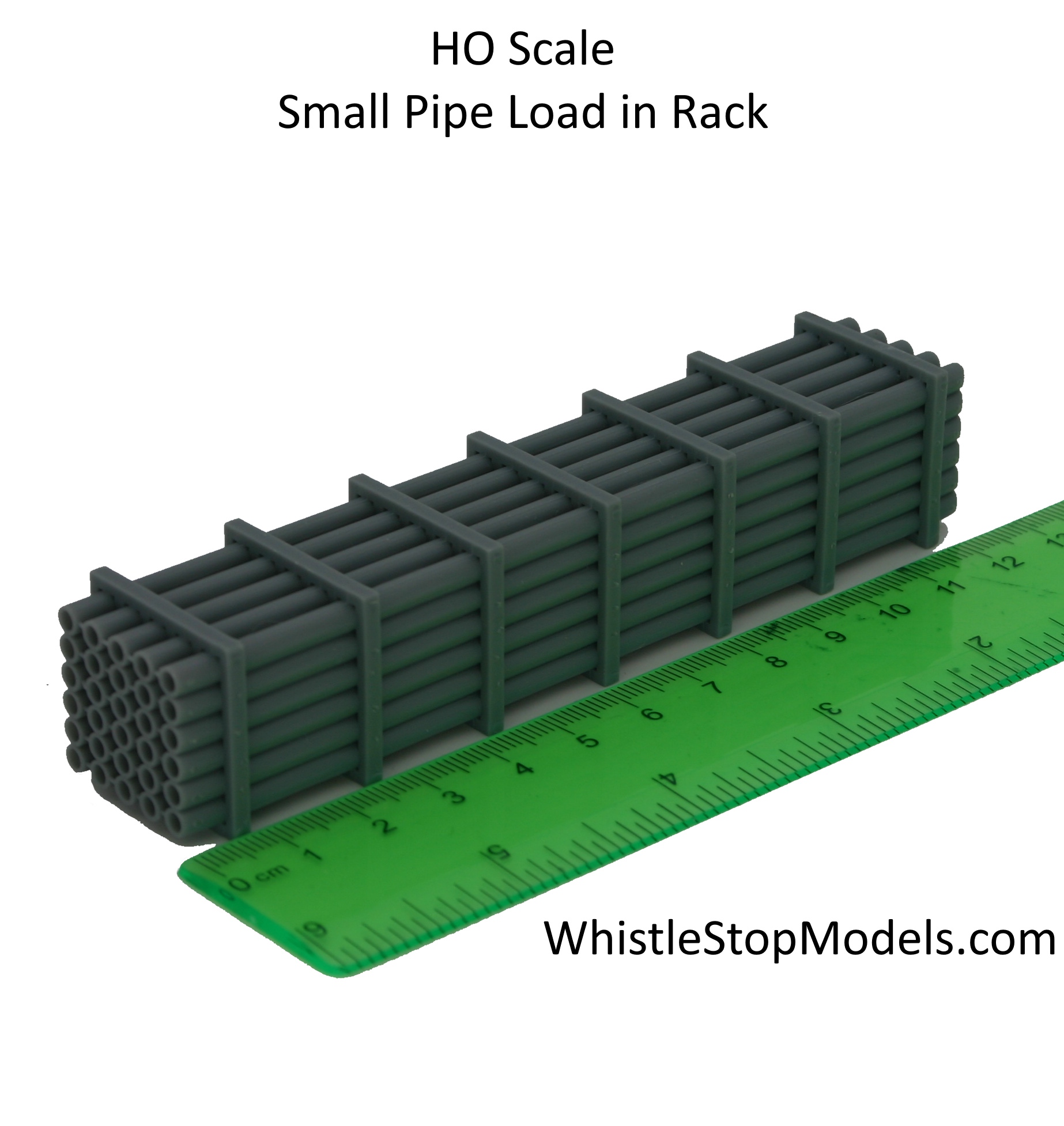 HO-Scale Small Pipe Flatcar Load