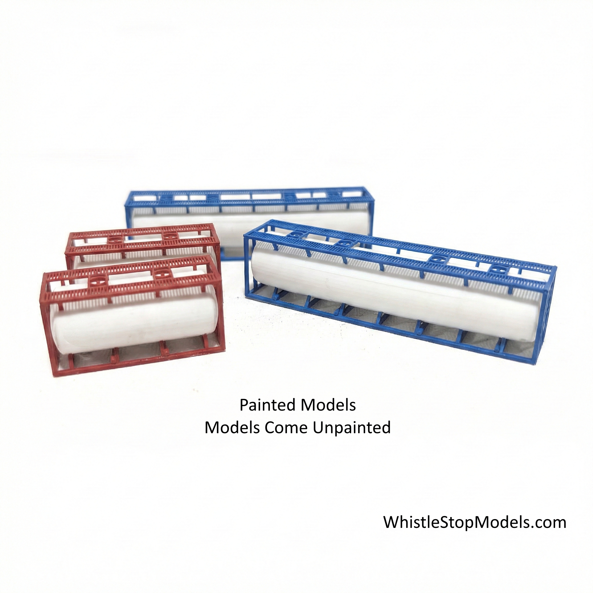 N-Scale Liquid Shipping Containers (set of 4) - Image 2