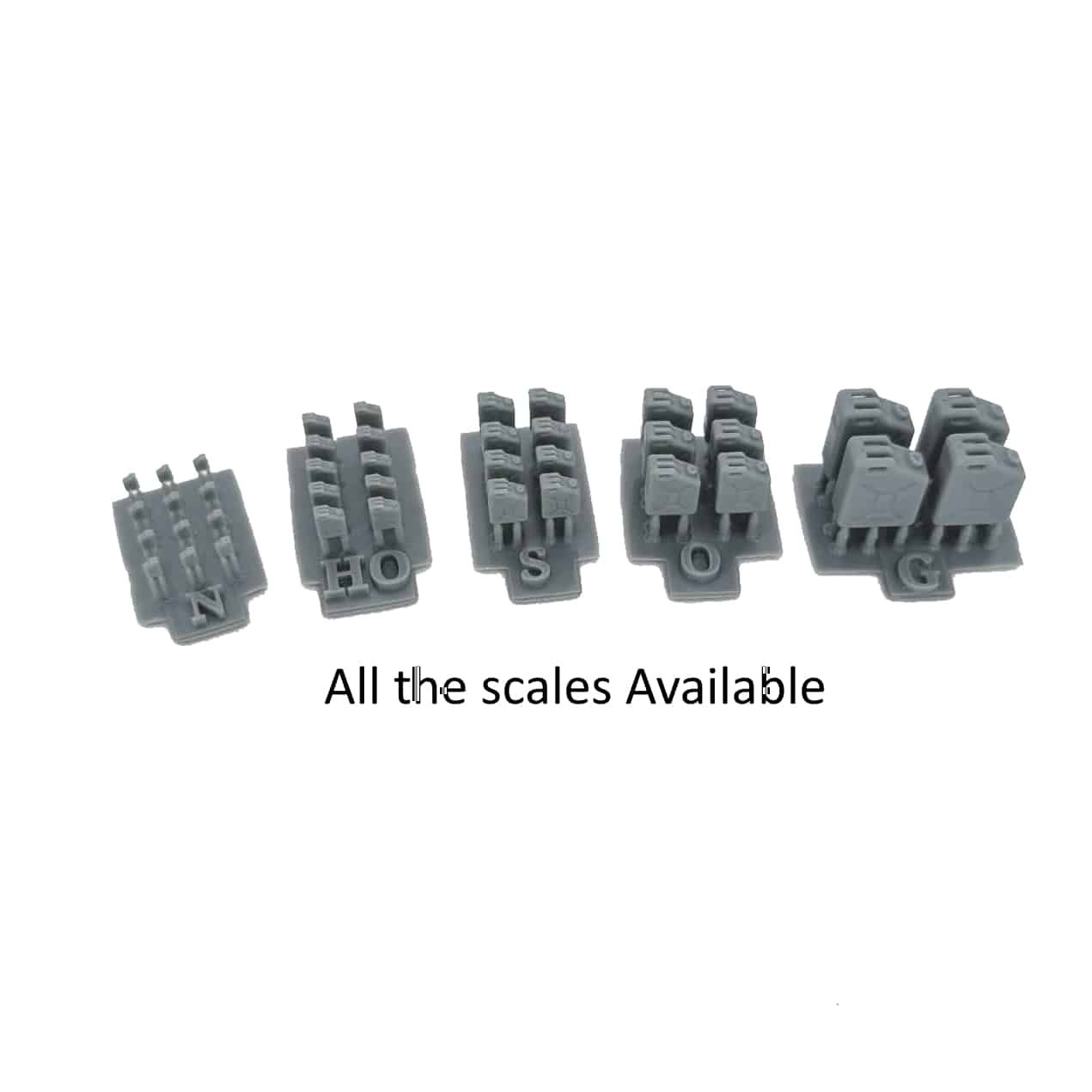 S Scale | Jerry Cans set of 8 | Whistle Stop Models | 1/64 - Image 2