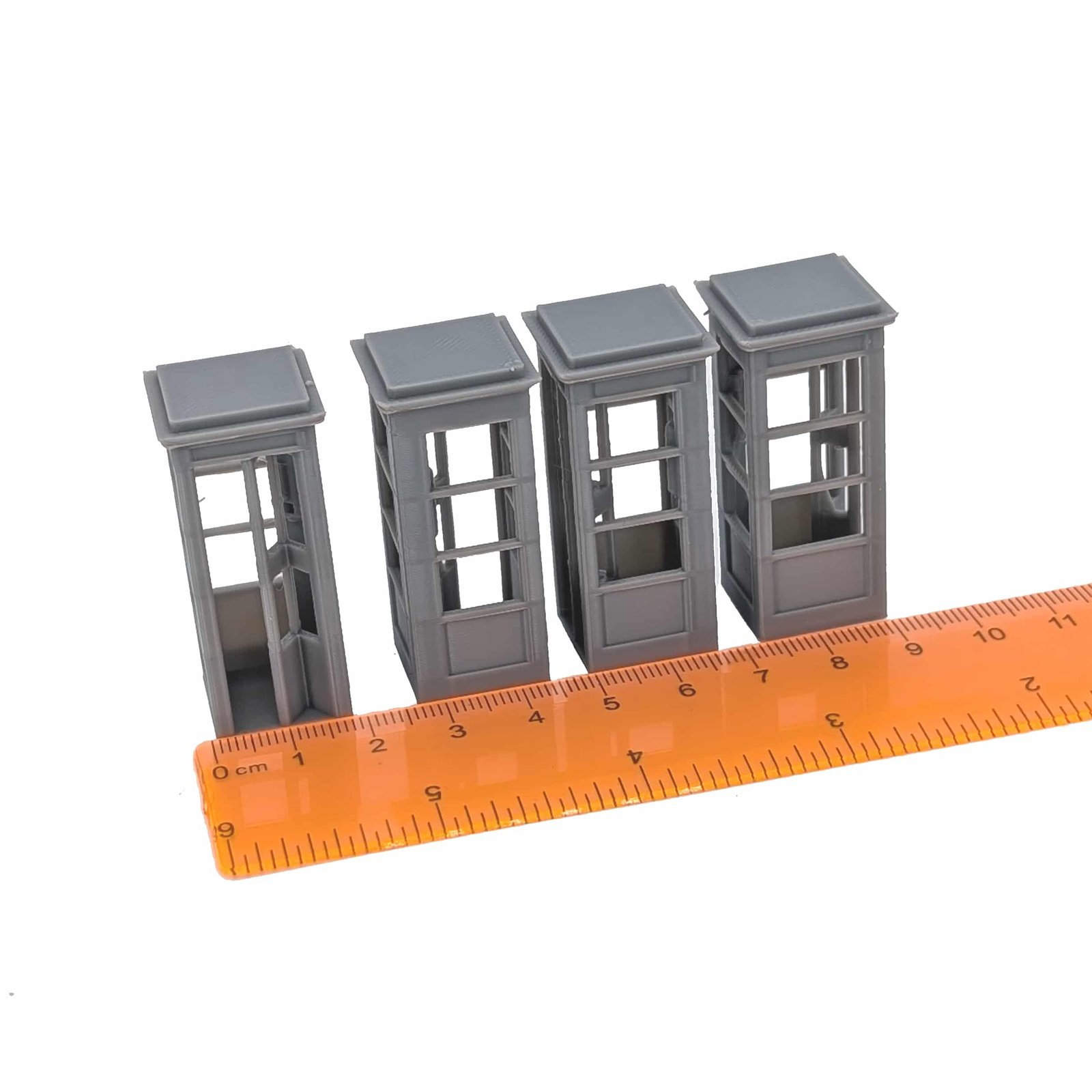 O-Scale | 1:48 | Telephone Booths (set of 4) | Whistle Stop Models - Image 2