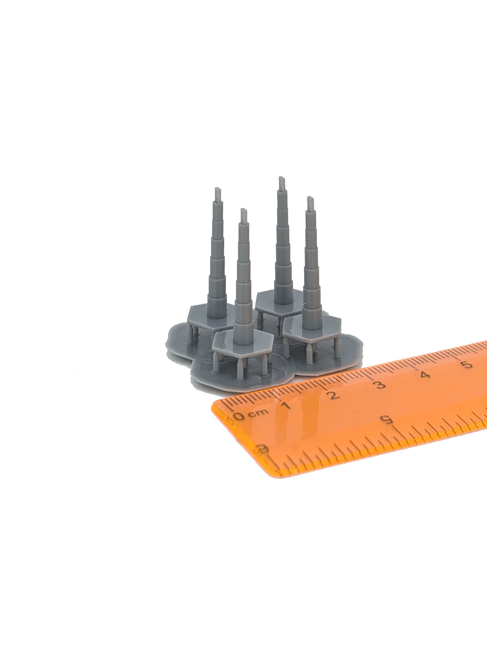O Scale | Traffic Channelizers set of 4 | Whistle Stop Models | 1/48 - Image 3