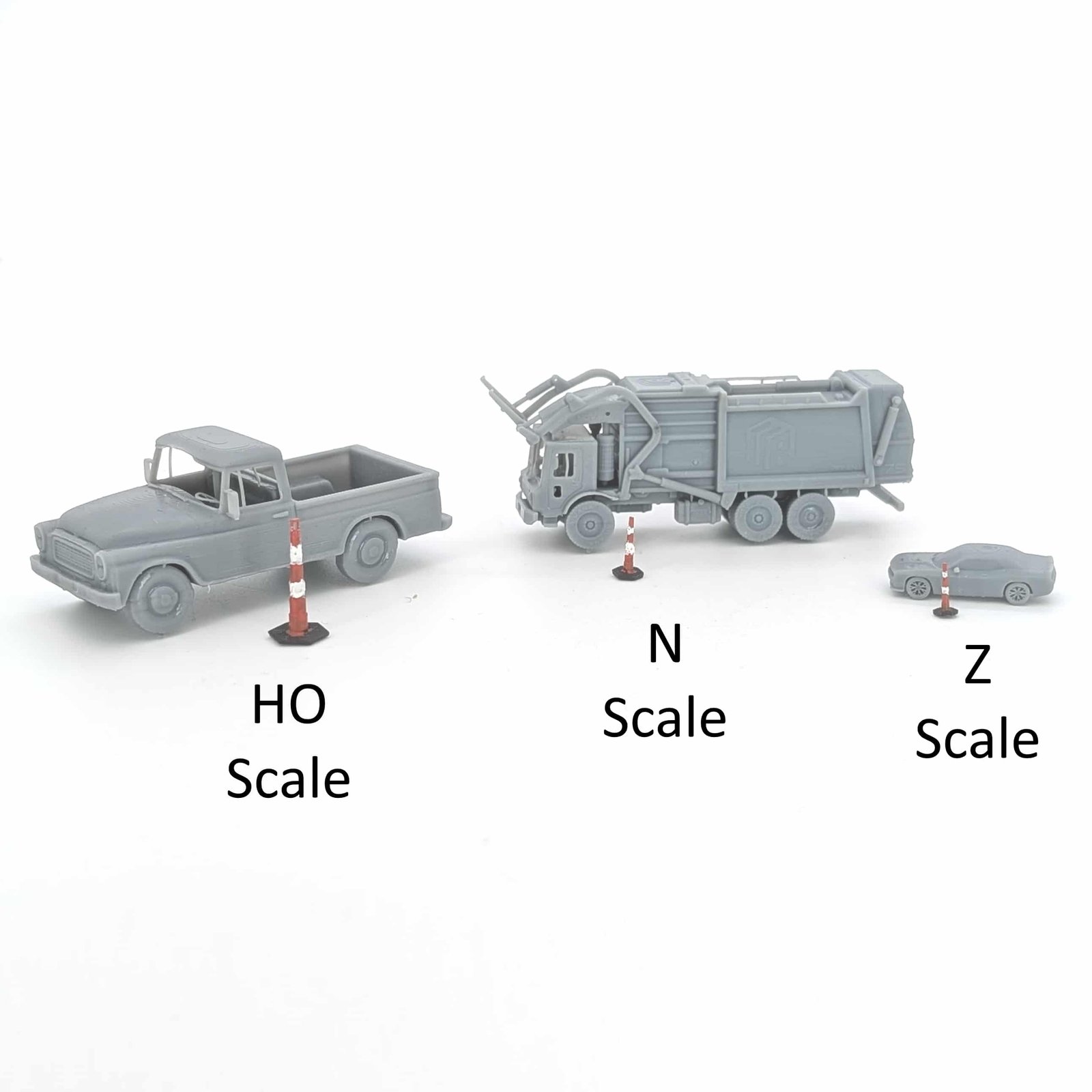 O Scale | Traffic Channelizers set of 4 | Whistle Stop Models | 1/48 - Image 5